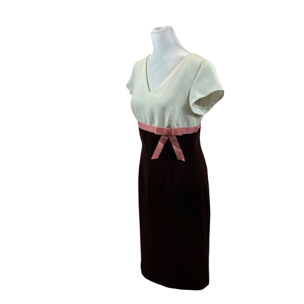 Ladies Chadwick’s Brand Color Block Midi Short Sleeve Dress‎ Size 4